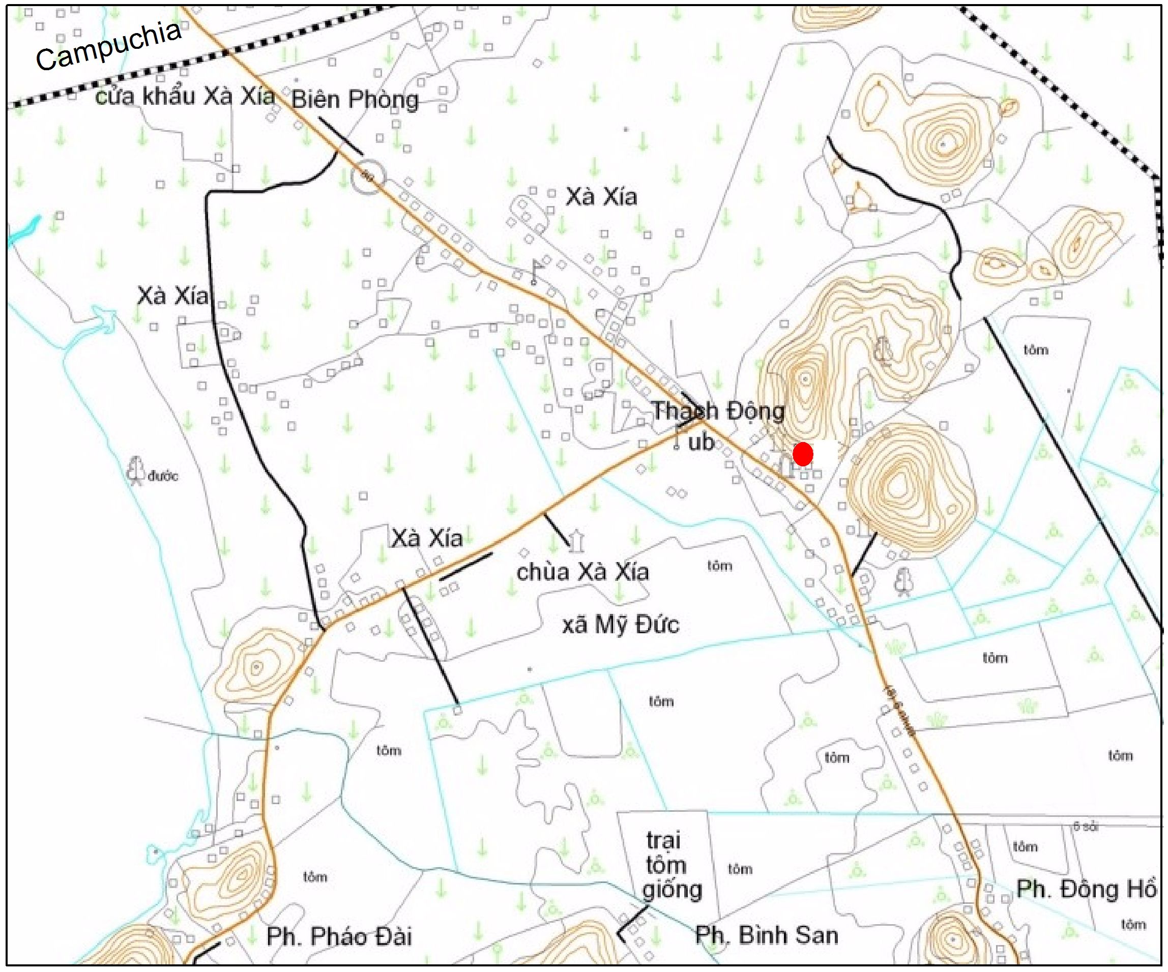 Hình 1. Vị trí Địa di sản Thạch Động