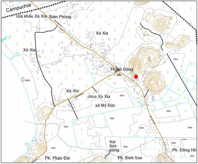 Hình 1. Vị trí Địa di sản Thạch Động